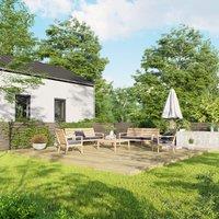 20X20 Power Timber Decking Kit - No Handrails 6M X 6M , Brown