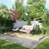 4X14 Power Timber Decking Kit - No Handrails 1.2M X 4.2M , Brown