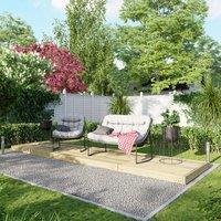 4X16 Power Timber Decking Kit - No Handrails 1.2M X 4.8M , Brown