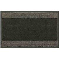 JVL 40x70cm Firth Tile Rubber Backed Doormat - Charcoal, Brown