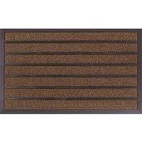 JVL 45x75cm Dirt Stopper Pro Scraper Mat - Brown, Brown