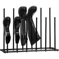 Ricomex 6 Pair Boot And Welly Storage Rack, Black