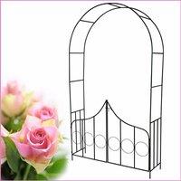 Tectake Garden Arch With Gate Green, Green