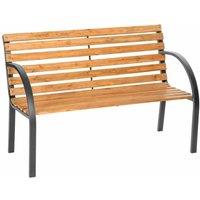 Tectake Garden Bench 2-seater In Wood 119.5X 62X83cm Brown, Brown