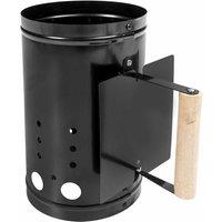 Tectake BBQ Firestarter With Heat Shield Black, Black