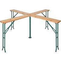 Tectake Folding Table Quattro 241X241X103cm Brown, Brown