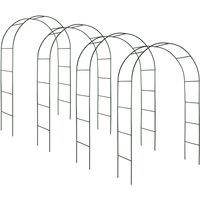 Tectake 4 Garden Arches Approx. 240cm Green, Green