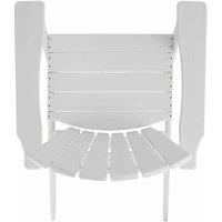 Tectake Garden Chair In Adirondack Design White, White