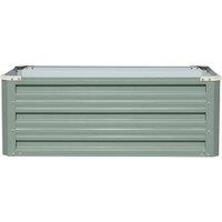 Garden Gear Metal Raised Garden Bed 80cm x 60cm Sage Green, Green