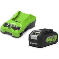 Greenworks 24v 4.0AH Battery & 2A Charger Kit, Green
