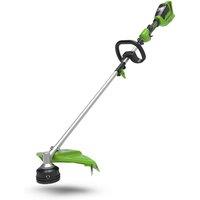 Greenworks 48v 40cm Cordless Brushless Brush Cutter & Line Trimmer (Tool Only) (Split Shaft), Green