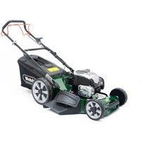 Webb 53cm (21) Alloy Deck Disc Bladed Self Propelled Petrol Rotary Lawnmower (Briggs & Stratton Engine), Green