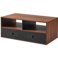 Teamson Home Henry Wooden Coffee Table And Storage Walnut Brown, Brown