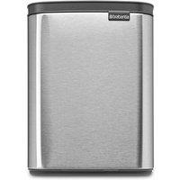 Brabantia Bo Waste Bin 7L - Matt Steel Fingerprint Proof, Silver