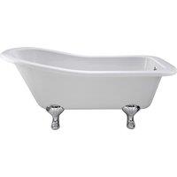 Hudson Reed Brockley Freestanding Bath With Corbel Leg Set 1700mm - White, White