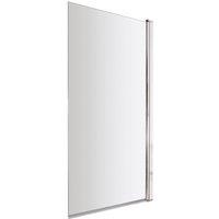 Hudson Reed Pacific Square Bath Screen - Polished Chrome