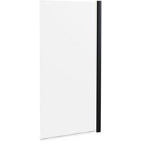 Hudson Reed Pacific Square Bath Screen - Matt Black