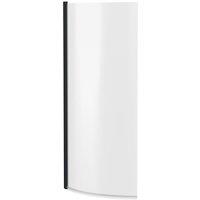 Nuie Pacific P Shaped Bath Screen - Matt Black