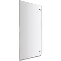 Nuie Ella Square Bath Screen - Satin Chrome