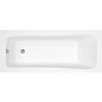 Nuie Linton Square Single Ended Bath 1800 X 800mm - White, White
