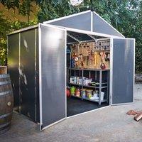Palram - Canopia Canopia by Palram Rubicon Shed 8X8 Dark Grey, Grey