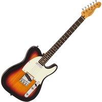 Vintage V20 Coaster Series Electric Guitar - 3 Tone Sunburst, Multi