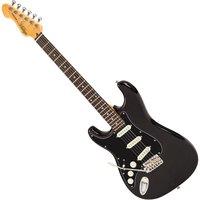 Vintage V60 Coaster Series Left Handed Electric Guitar - Gloss Black, Black