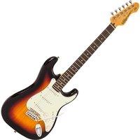 Vintage V60 Coaster Series Electric Guitar - 3 Tone Sunburst, Multi