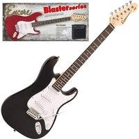 Encore E60 Blaster Electric Guitar Pack - Gloss Black, Black