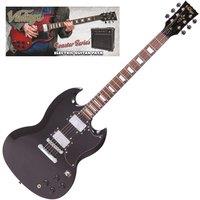 Vintage V69 Coaster Electric Guitar Pack - Gloss Black, Black