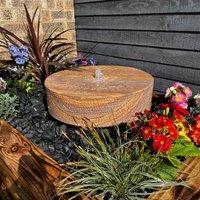 Tranquility Sandstone Millstone 50cm Natural Stone Water Feature, Multi