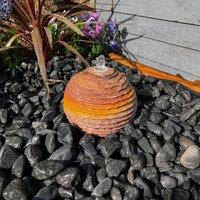 Tranquility Sandstone Sphere 20cm Natural Stone Water Feature, Multi