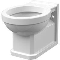 Hudson Reed Carlton Wall Hung Pan - White, White