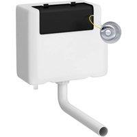 Hudson Reed Universal Access Bottom Inlet Cistern & Traditional Flush Plate - Chrome