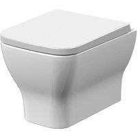 Nuie Ava Wall Hung Pan & Seat - White, White