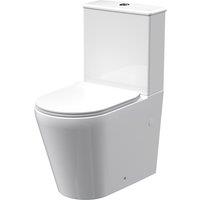 Nuie Freya Square Pan, Cistern & Seat - White, White