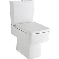 Nuie Bliss Semi Flush To Wall WC - White, White