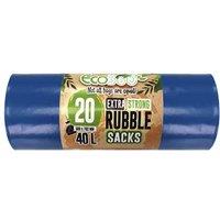 Ecobag 20 Super Strong Rubble Sacks, Blue