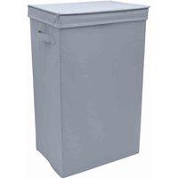 afb Home Grey Fabric Foldable Laundry Hamper, Grey