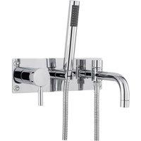 Hudson Reed Tec Single Lever Wall Mounted Bath Shower Mixer - Chrome