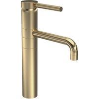 Hudson Reed Tec Single Lever High Rise Mixer - Brushed Brass