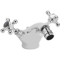 Hudson Reed Black Topaz With Crosshead Bidet Tap - Chrome