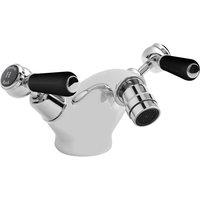 Hudson Reed Black Topaz With Lever & Domed Collar Bidet Tap - Chrome