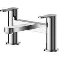 Nuie Arvan Deck Mounted Bath Filler - Chrome