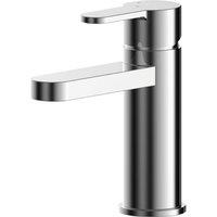 Nuie Arvan Eco Mono Basin Mixer With Push Button Waste - Chrome