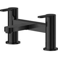 Nuie Arvan Deck Mounted Bath Filler - Matt Black
