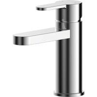 Nuie Arvan Mini Basin Mixer With Push Button Waste - Chrome