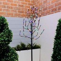 Streetwize 120cm Solar Powered Cherry Flower Tree Lights, Multi