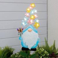 Streetwize Solar Powered Gnome Stake Light - Blue, Multi