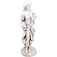 Solstice Sculptures Annie In Autumn 84Cm White Stone Effect, White